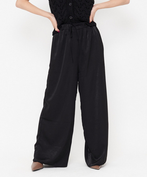メローヘムサテンパンツ 詳細画像