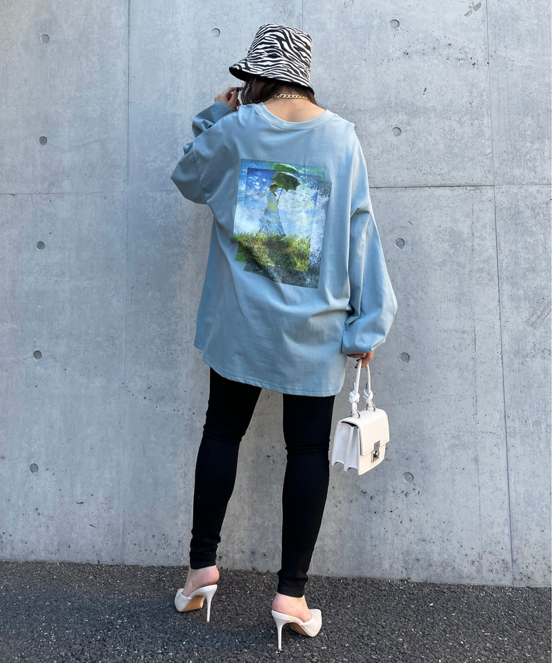 クラシックアートロングスリーブTシャツ 詳細画像 ブルー 2