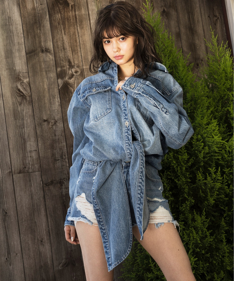 ルーズデニムジャケット 詳細画像 デニムブルー 1