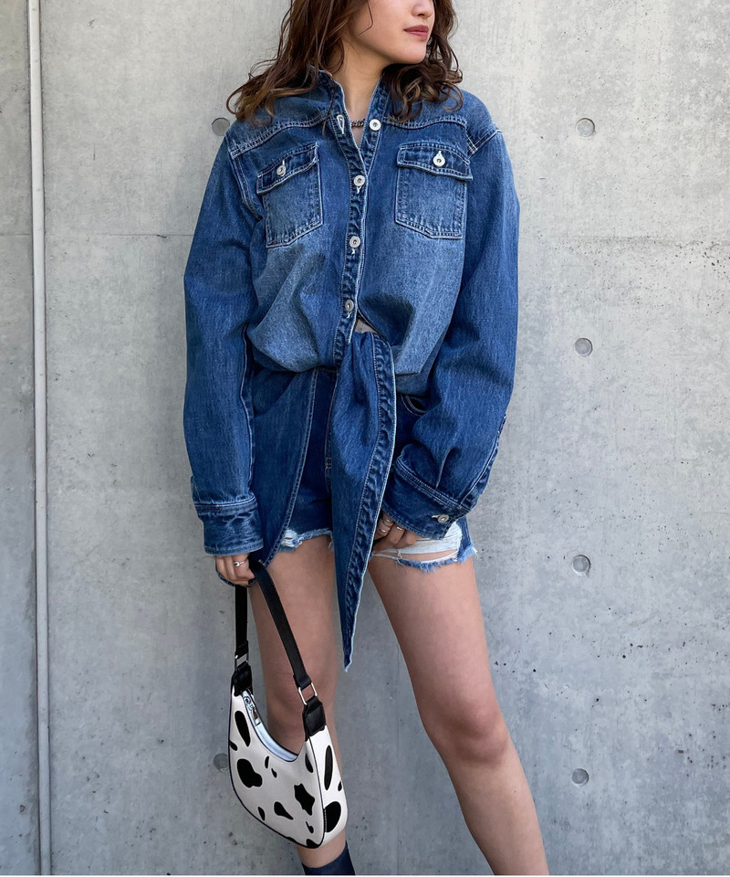 ルーズデニムジャケット 詳細画像 インディゴ 1