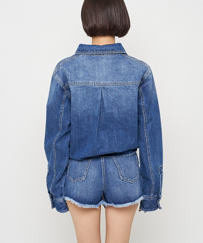 ルーズデニムジャケット 詳細画像 インディゴ 3