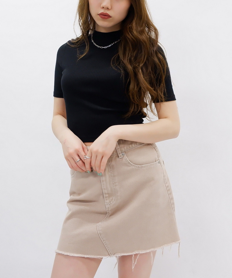 カットオフミニスカート 詳細画像 ベージュ 2