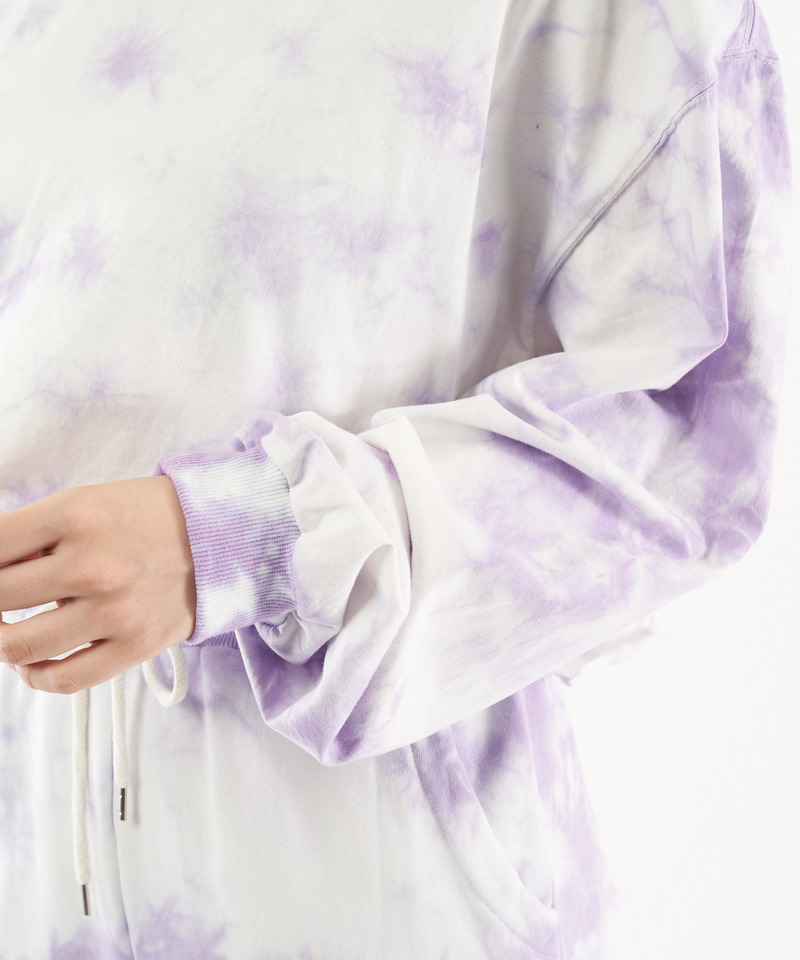 タイダイ染めロングスリーブトップス 詳細画像 パープル 5