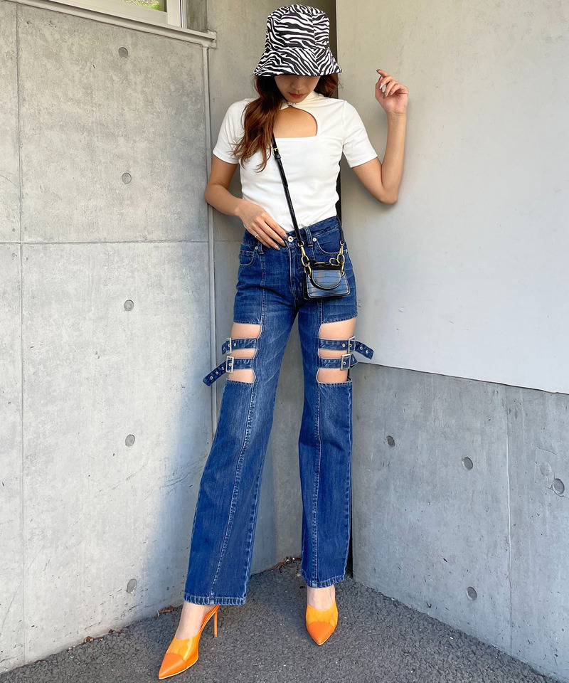 バストオープンリブトップス 詳細画像 オフホワイト 2