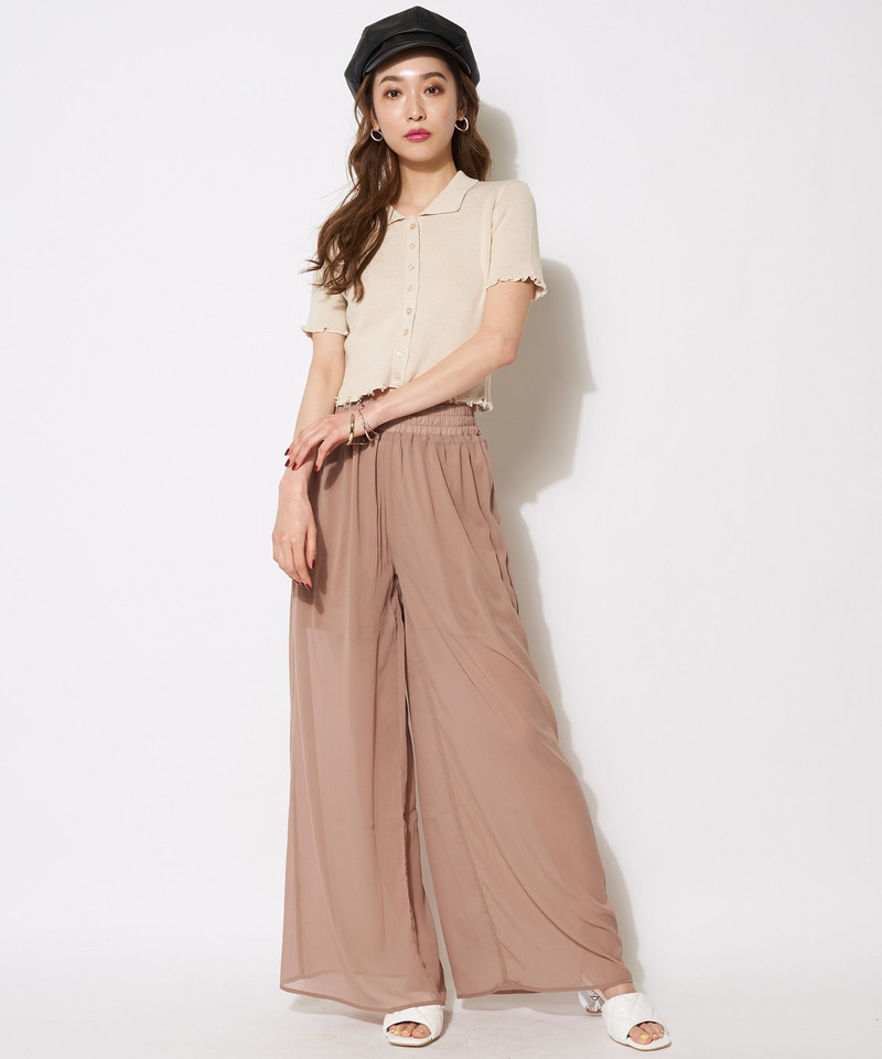 ダメージポロニット 詳細画像 ベージュ 4