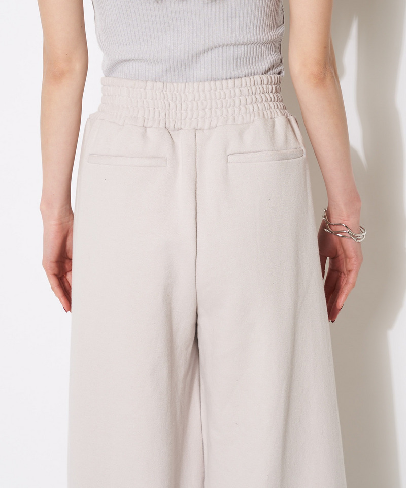 スウェットタックワイドパンツ 詳細画像 ブラック 8