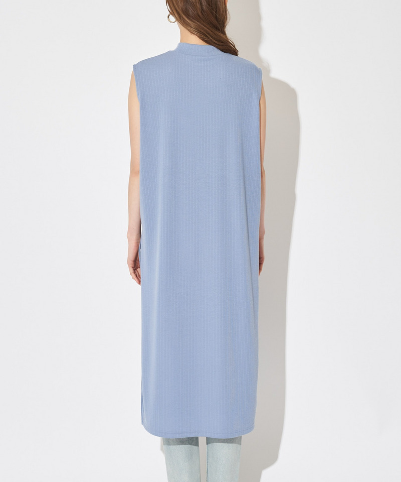 ロングスリットリブトップス 詳細画像 ブルー 6