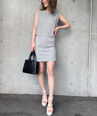 シフォンレイヤードワンピース