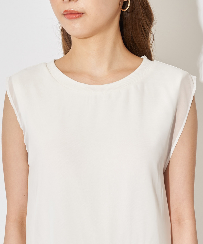 シフォンレイヤードワンピース 詳細画像 オフホワイト 6