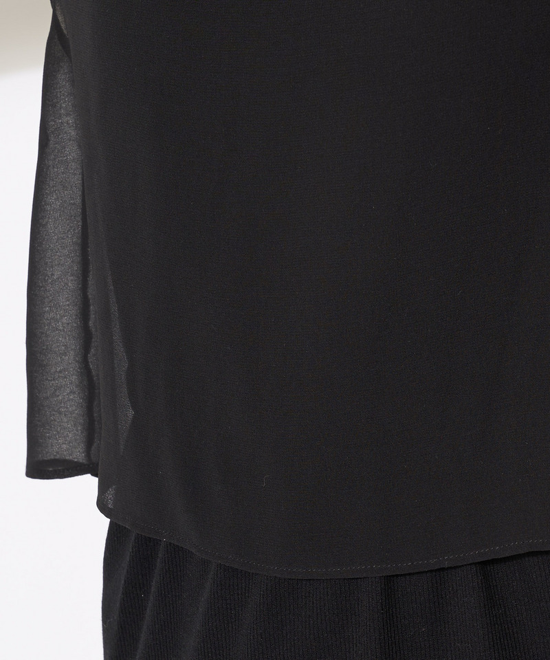 シフォンレイヤードワンピース 詳細画像 ブラック 8