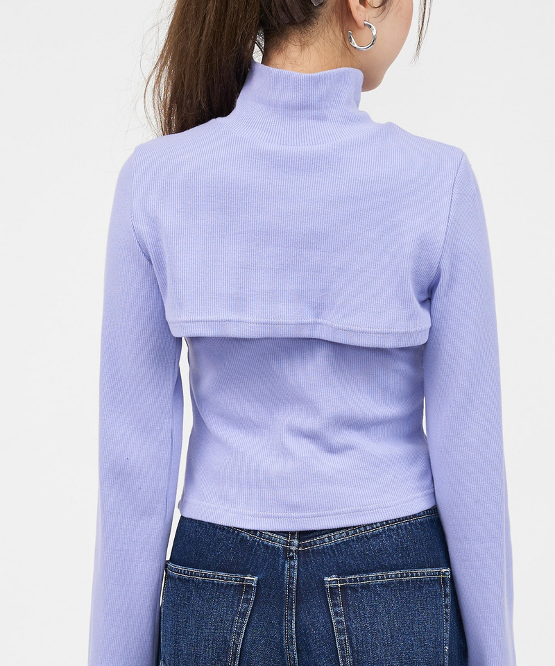 バストオープンカットトップス 詳細画像 パープル 5