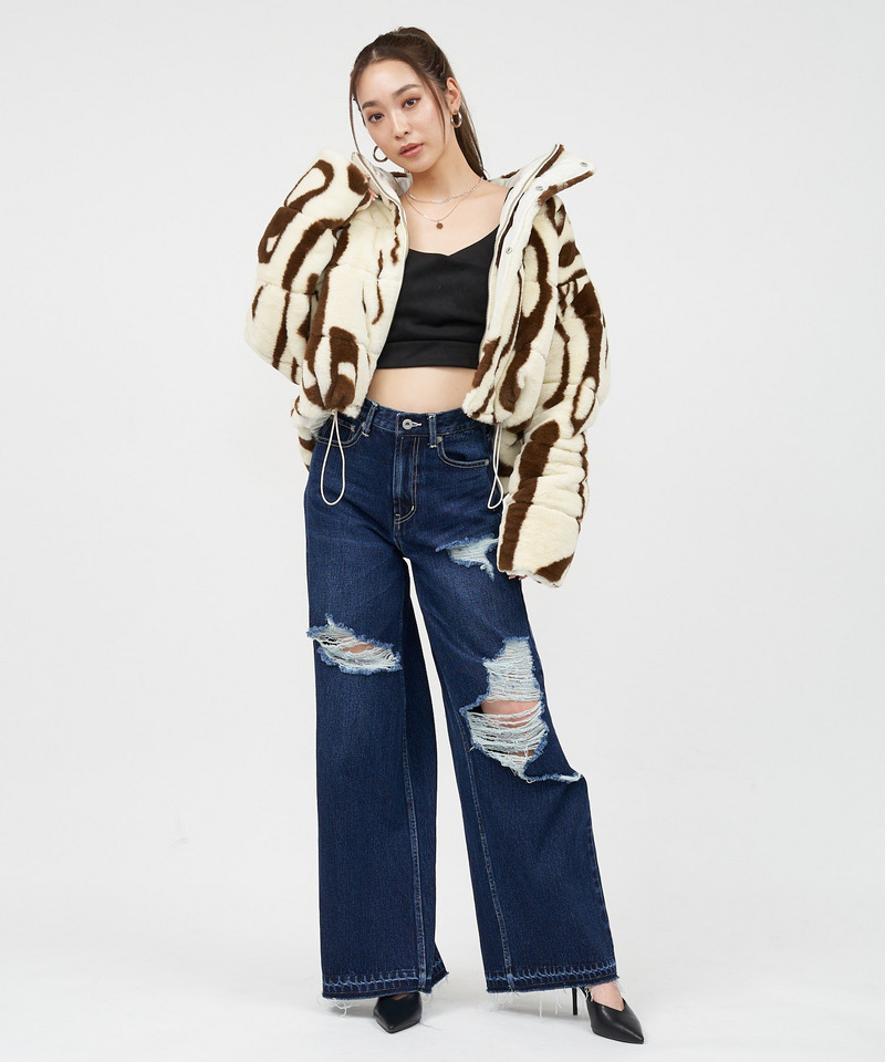 エコファー中綿ショートジャケット 詳細画像 配色 4