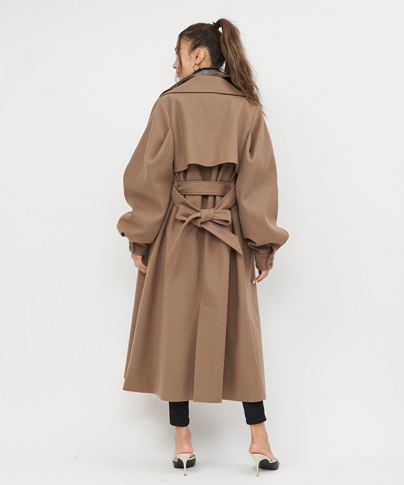 ダブルカラーチェスターコート 詳細画像 ブラウン 6