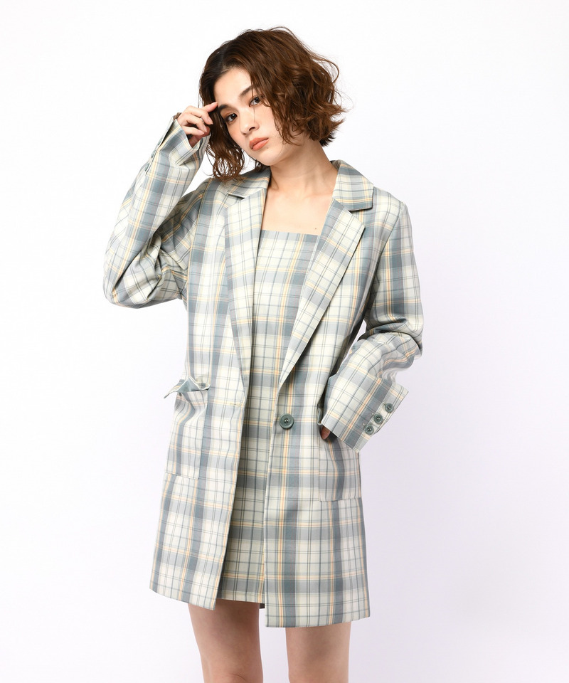 バックベルトテーラージャケット 詳細画像 ブルー系 6