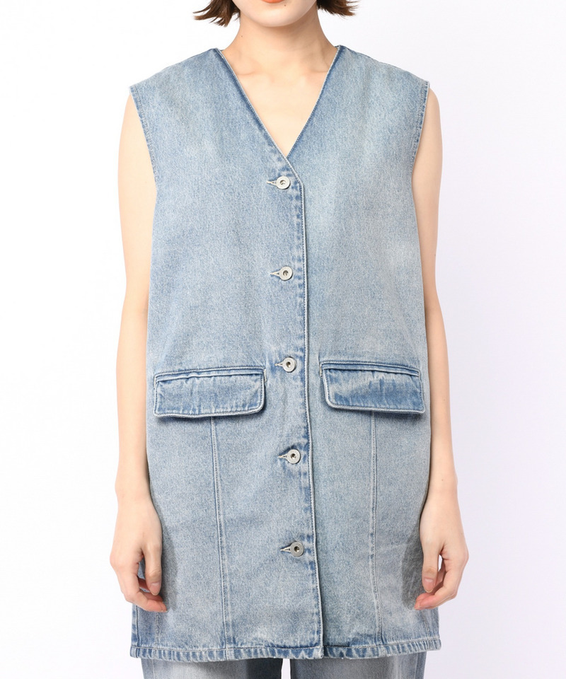 デニムベストワンピース 詳細画像 デニムブルー 3