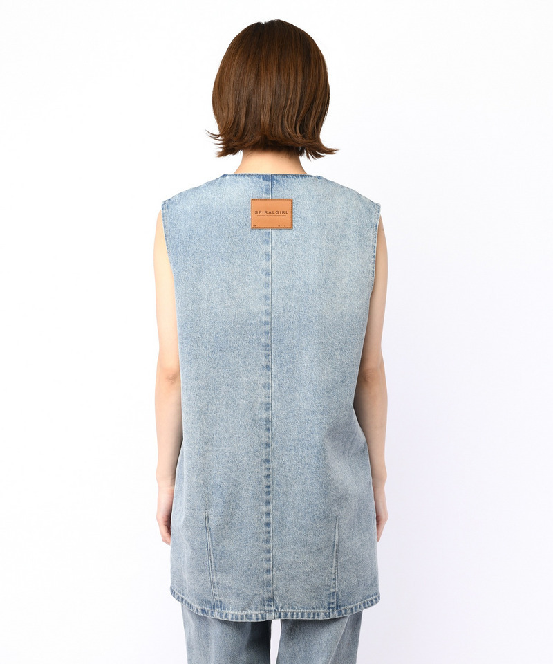 デニムベストワンピース 詳細画像 デニムブルー 5