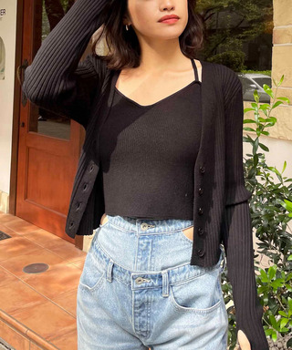 クロスストラップキャミアンサンブル