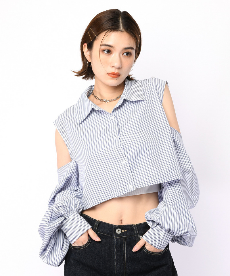 マルチwayブラウス 詳細画像 ブルー系 6