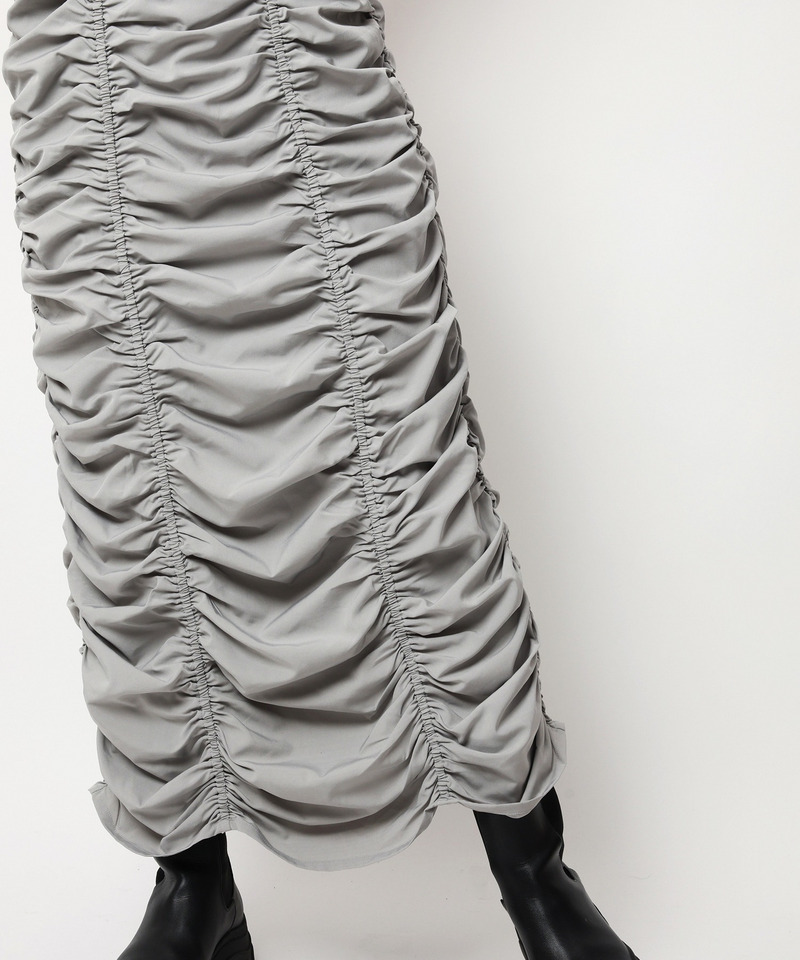 ギャザータイトスカート 詳細画像 グレー 10