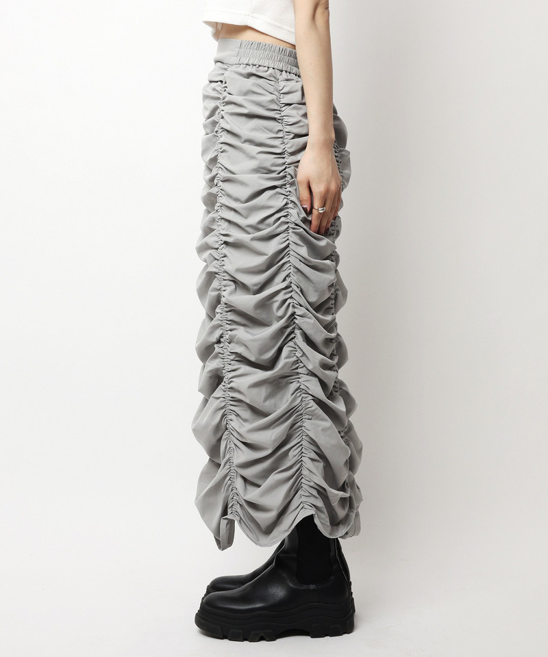 ギャザータイトスカート 詳細画像 グレー 6