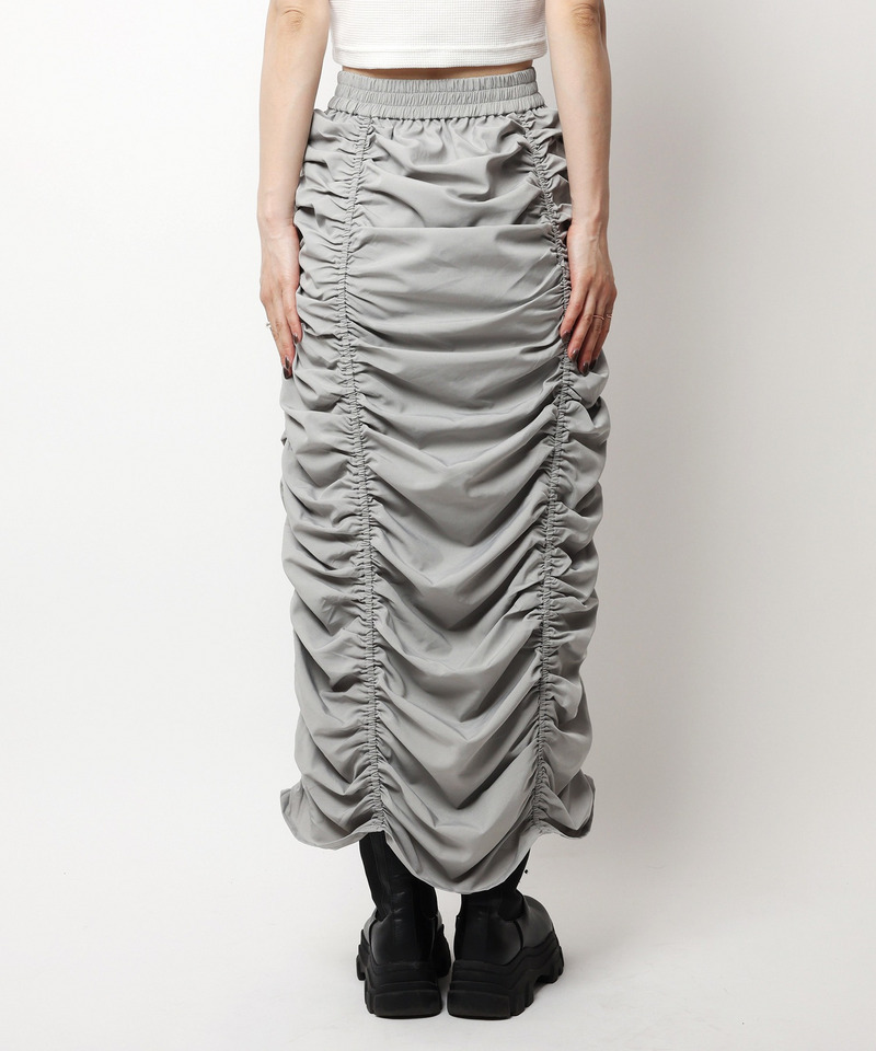ギャザータイトスカート 詳細画像 グレー 7