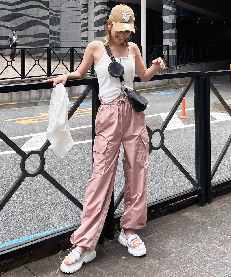 パット付きフロントZIPキャミソール 詳細画像 ホワイト 3