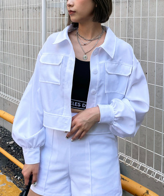 リネンライクワークジャケット