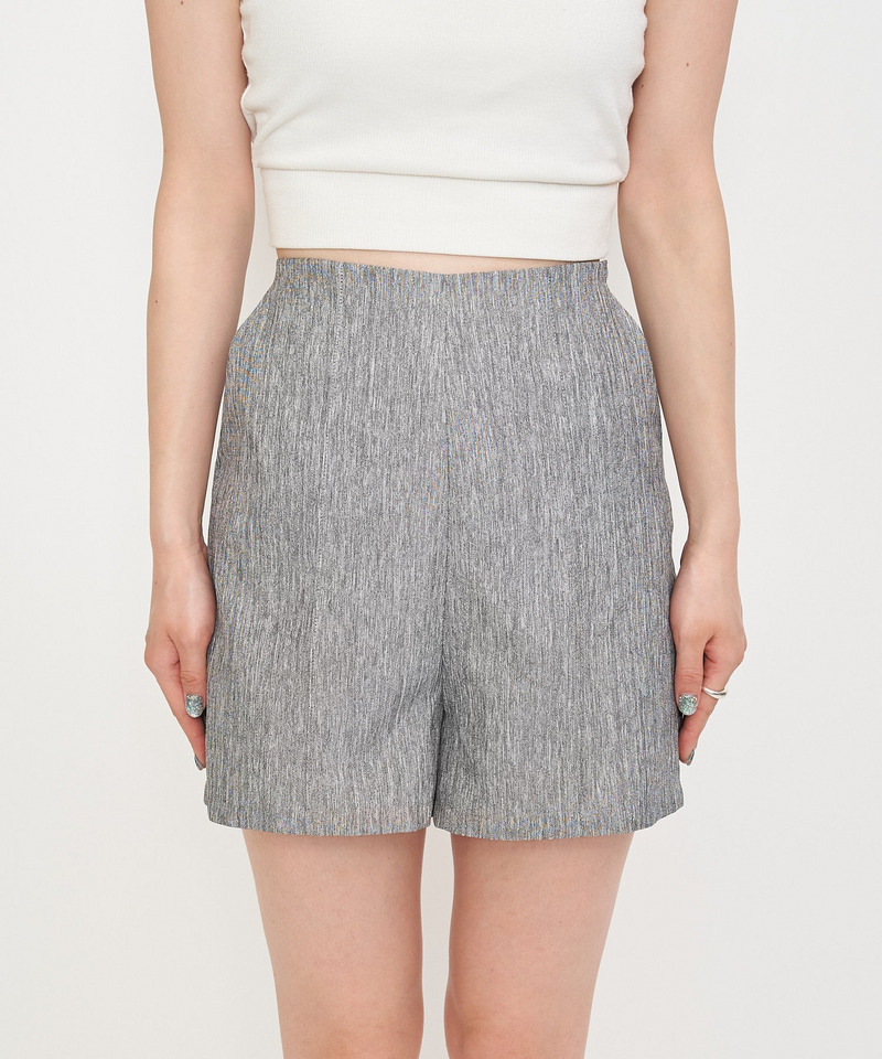 リネンライクショートパンツ 詳細画像 グレー 4