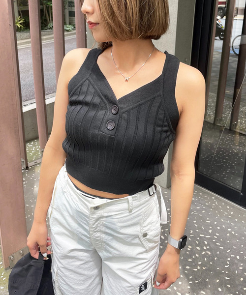 アメスリワイドリブタンク 詳細画像