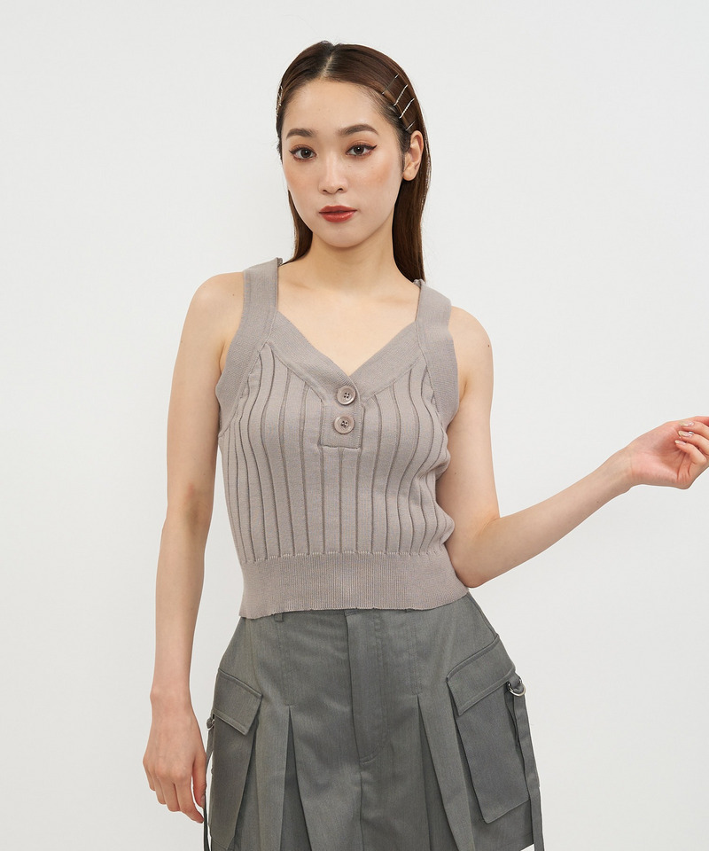 アメスリワイドリブタンク 詳細画像 ライトグレー 4