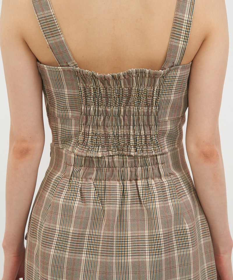 チェック柄パイピングビスチェ 詳細画像 ベージュ系 10