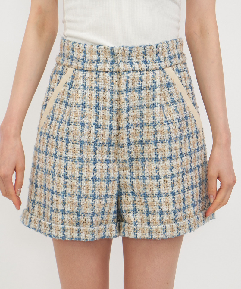 ハイウエストツィードショートパンツ 詳細画像 ホワイト系 4