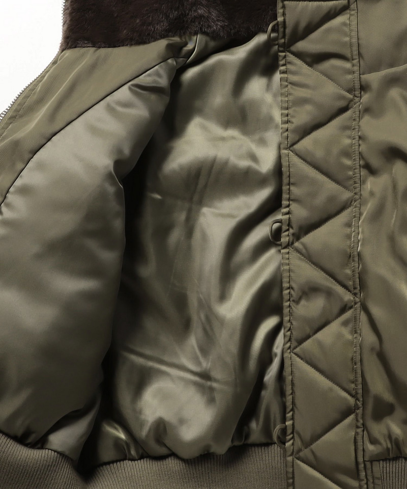 N-2Bフライトショートジャケット 詳細画像 カーキ 9