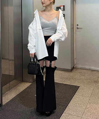 パット付きクロスラインビスチェ