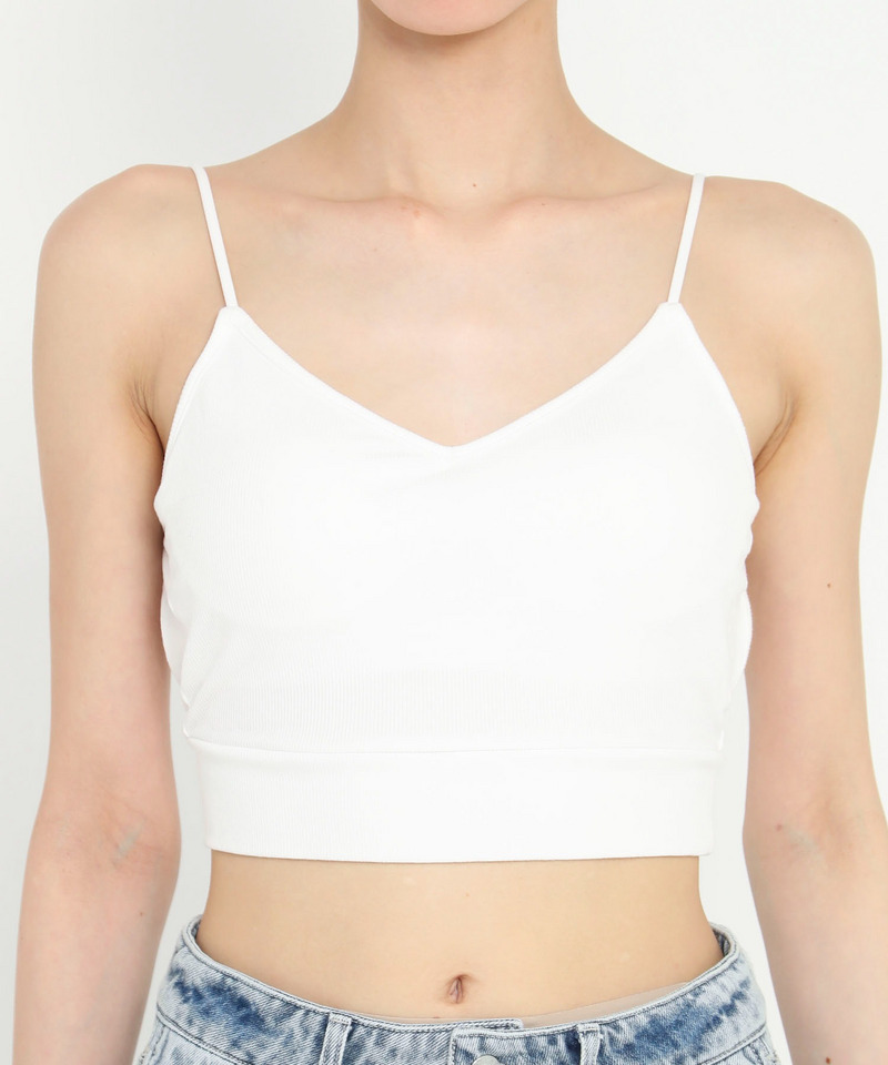 パット付きクロスラインビスチェ 詳細画像 ホワイト 7