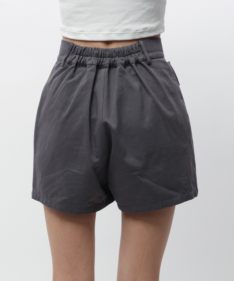 ラップ付きレースアップショートパンツ 詳細画像 グレー 10