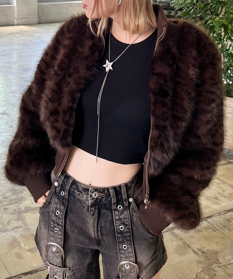 レオパファーブルゾン 詳細画像 ブラウン 3