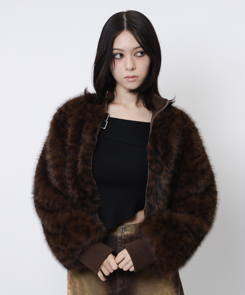 レオパファーブルゾン 詳細画像 ブラウン 8