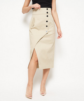 デザインスリットナロースカート