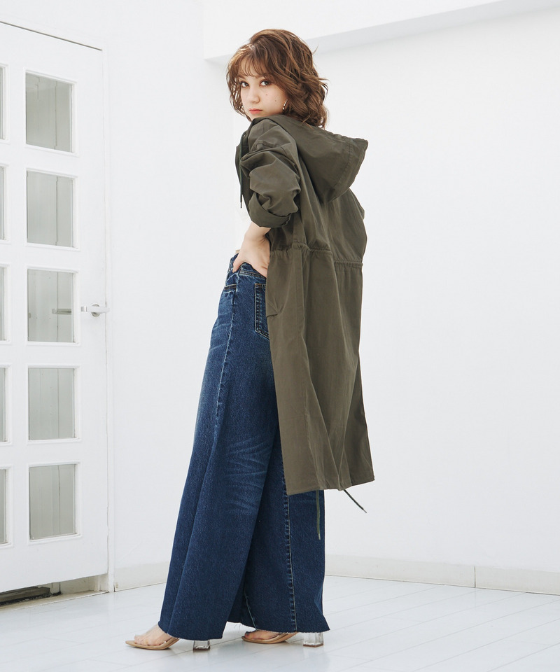 フーディーモッズコート 詳細画像 カーキ 2