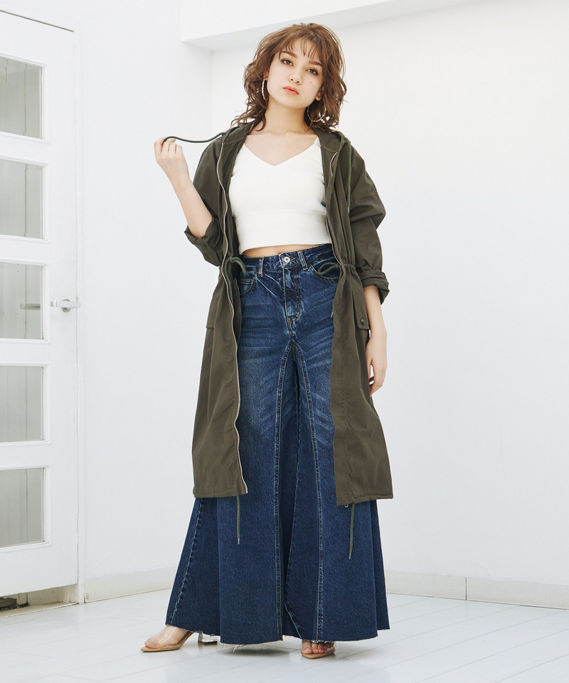 フーディーモッズコート 詳細画像 カーキ 3