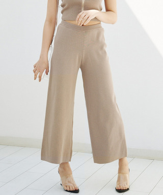 ニットワイドパンツ