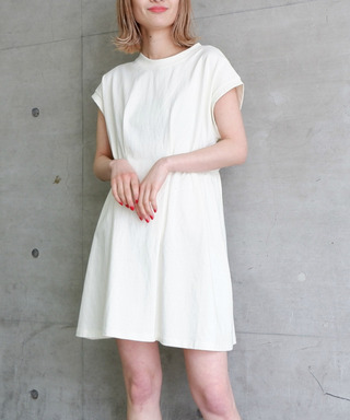 サイドギャザーカットワンピース
