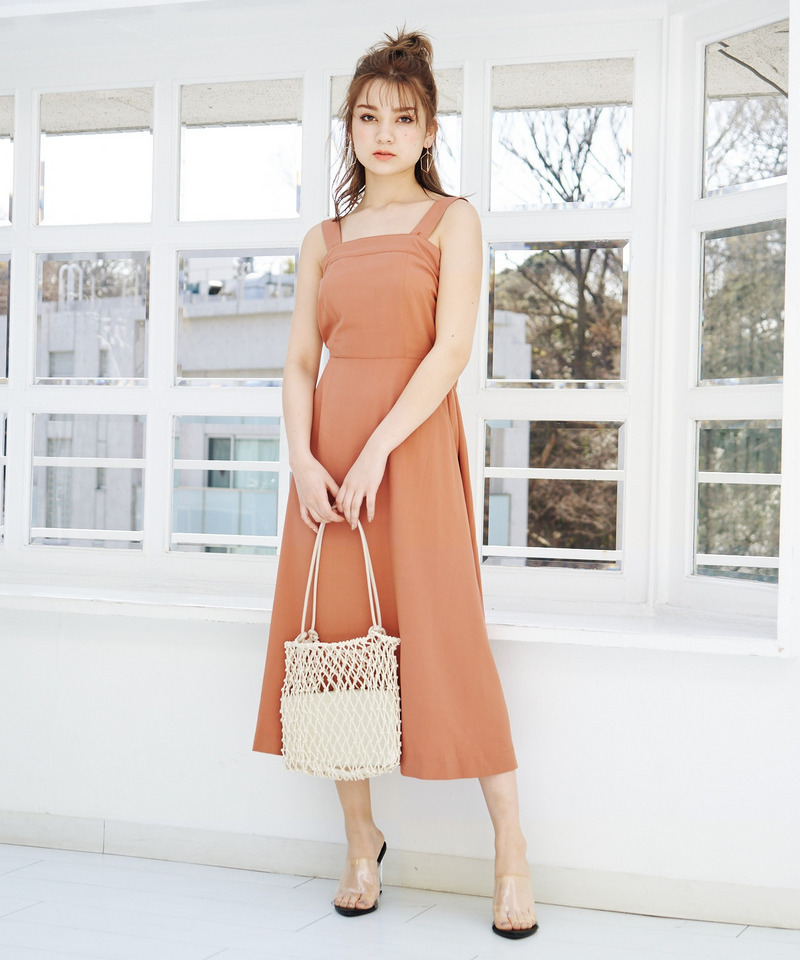 2wayバックリボンワンピース 詳細画像 ベージュ 2