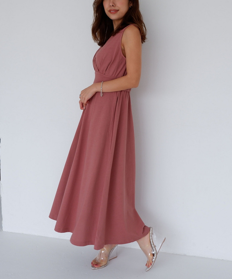 カシュクールタックワンピース 詳細画像 ピンク 2