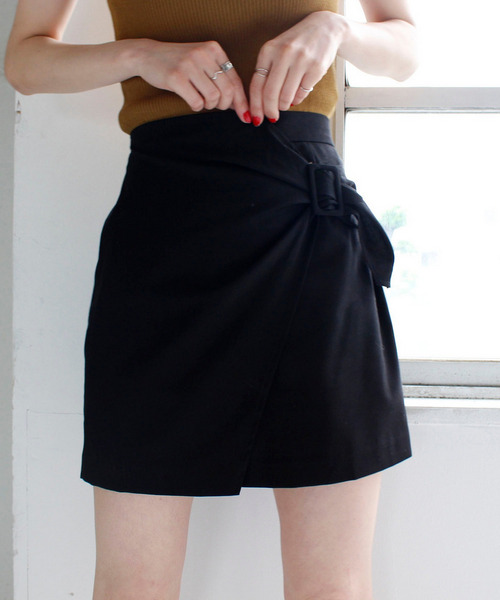 ラップベルトスカート 詳細画像