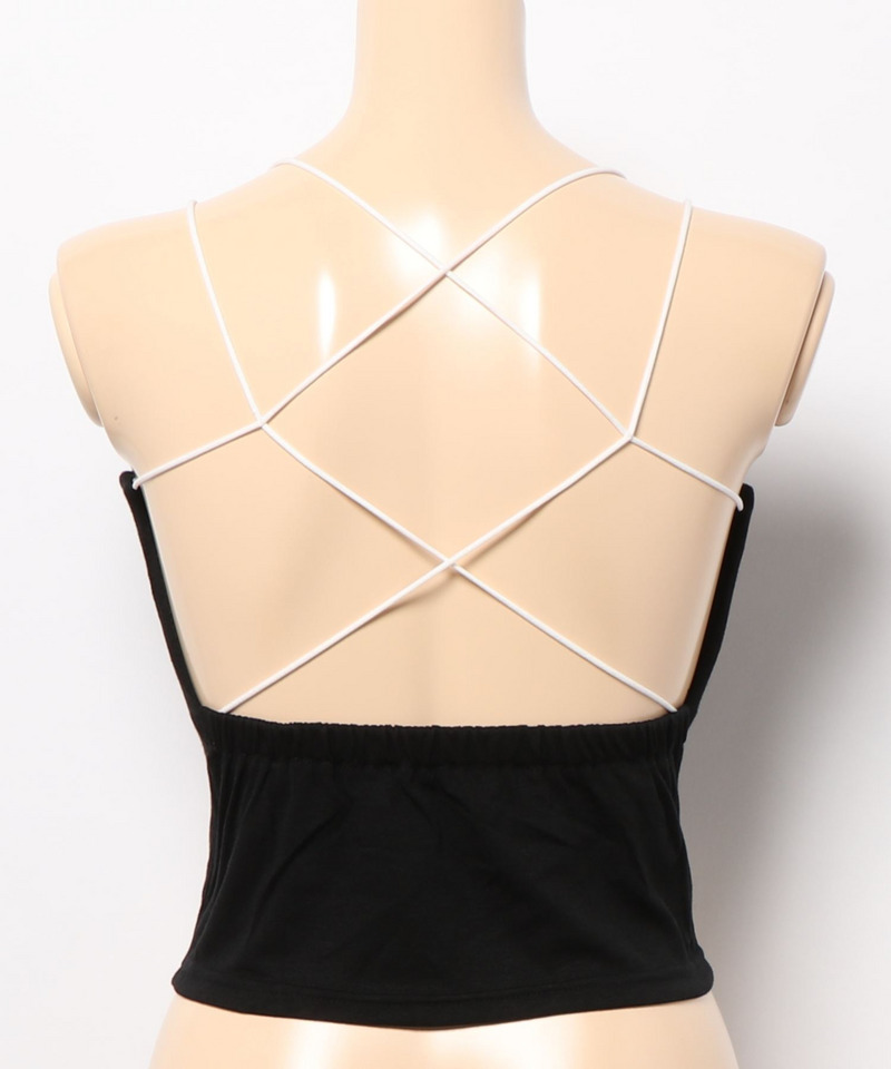 バックライン配色キャミソール 詳細画像 ブラウン 4