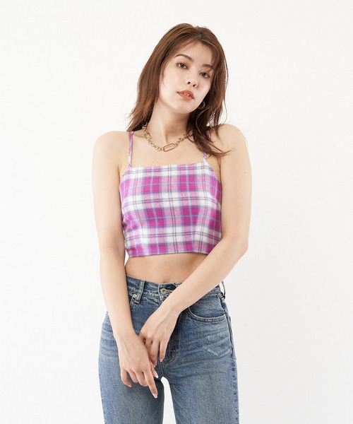 チェックビスチェ 詳細画像