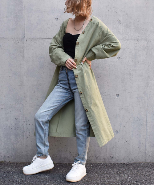 フロントボタンワンピース 詳細画像