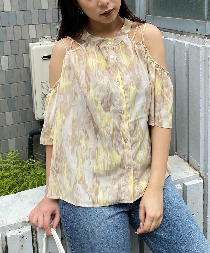 クロスショルダーシャツ 詳細画像 イエロー系 3